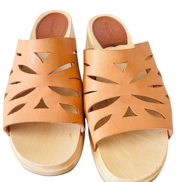 New Never Worn HASBEENS Swedish Lacy Slipper sandals , size EU 38, US size 8. - Picture 4 of 8